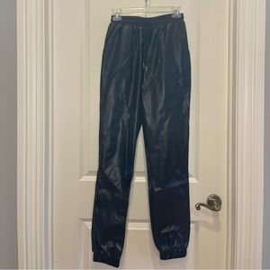 leather jogger pants